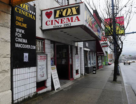 The Fox Cinema on Main Street is fighting to keep its business license. NICK PROCAYLO - THE PROVINCE