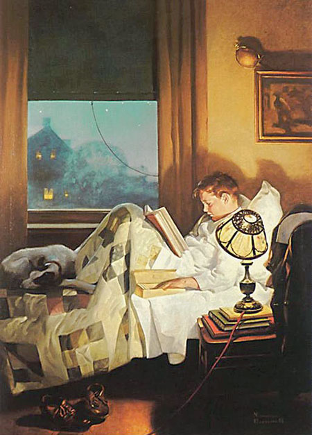 Crackers in Bed (1921), Norman Rockwell