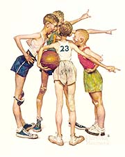 Sporting Boys: Oh Yeah!, Norman Rockwell