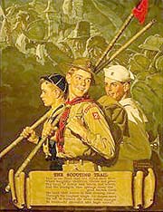 Boy Scouts: The Scouts Trail, Norman Rockwell