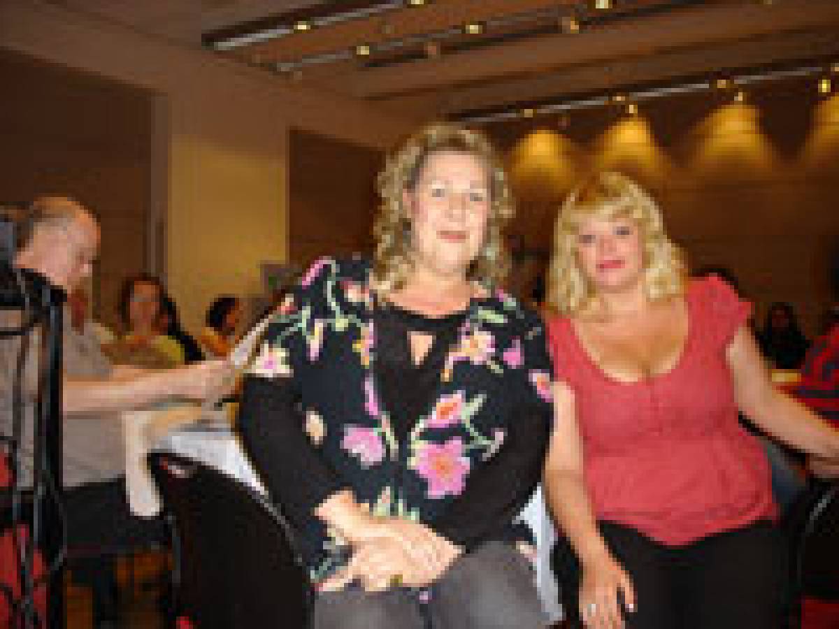 Transsexual sex-trade activist Jamie Lee Hamilton (left) and former sex-trade worker Amanda Bonella will fight possible no-go zones.