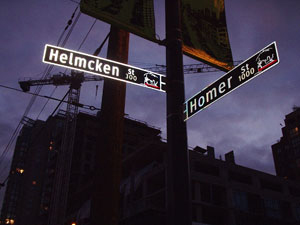 This corner, known as Boys Town, was the heart of Vancouver�s male sex trade in the years before Yaletown became a trendy urban neighbourhood.