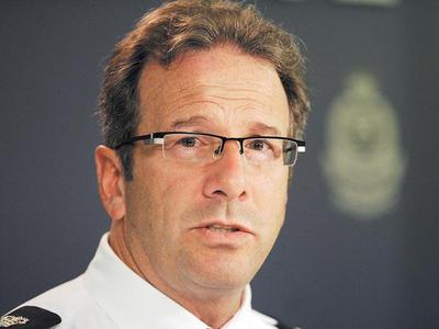 Supt. Rob Rothwell at police headquarters in Vancouver yesterday. JEFF HODSON, METRO VANCOUVER