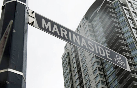 A man was stabbed to death last night in the 1000-block of Marinaside Crescent in Yaletown. PHOTO: Ward Perrin, Vancouver Sun files.