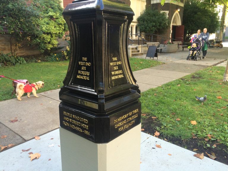 West End Sex Workers Memorial, Jervis St, Vancouver.