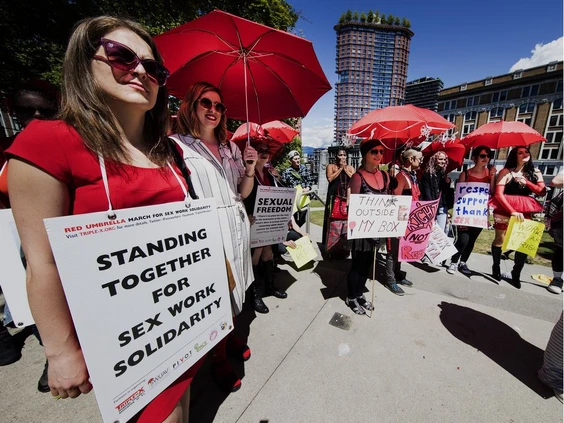 The Red Umbrella March marks 130 years of resistance against Canada's 'unfair' prostitution laws. Photo: Francis Georgian, PNG
