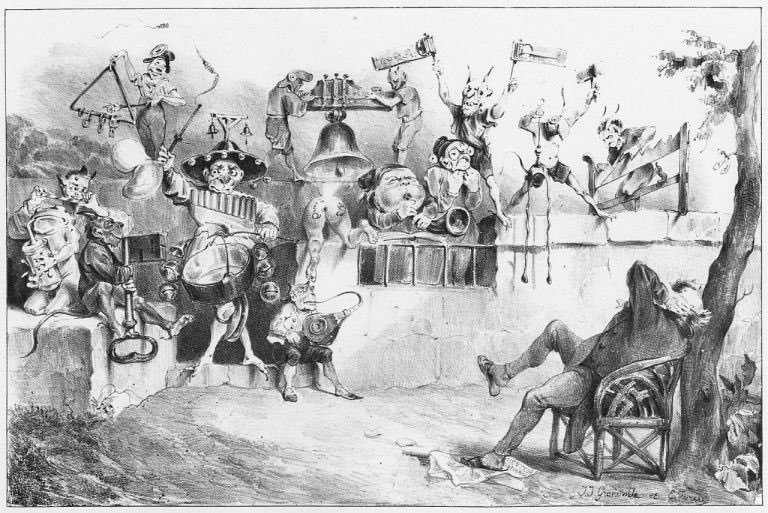 'Rin Tan Tin' - Medieval protesters wear costumes and make rough music using tin pots and noisemakers.