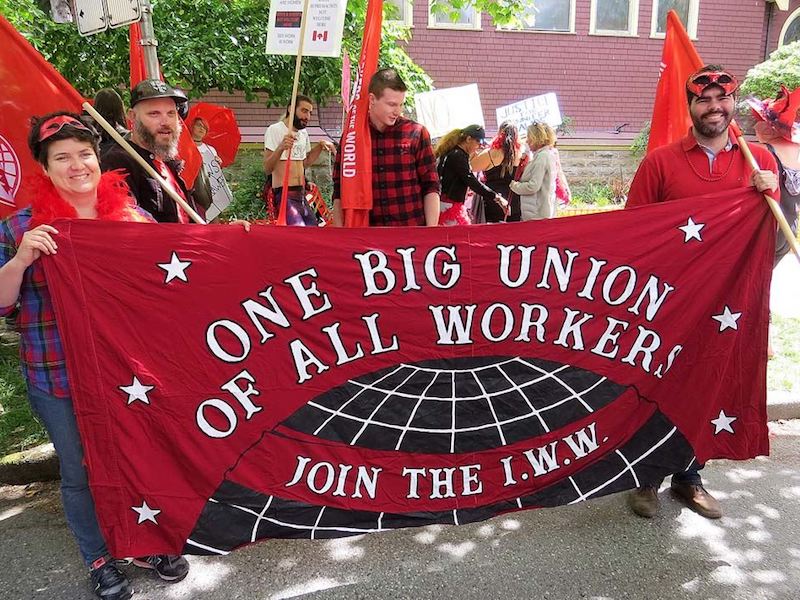 Industrial Workers of the World at RUM 2019. Photo: Sheila Wynn Adams