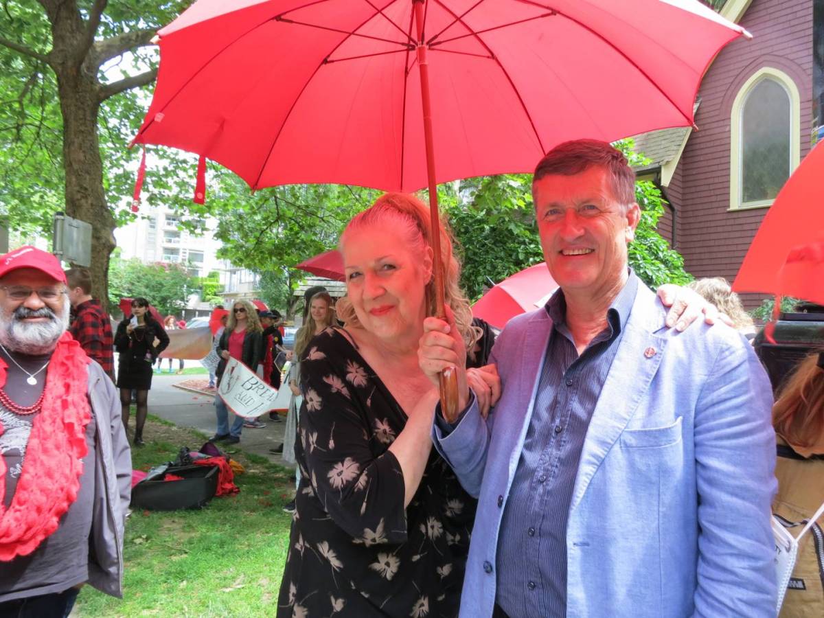 Jamie Lee Hamilton adored Svend Robinson for his long-term advocacy for sex workers and the LGBT community. PHOTO: Charlie Smith