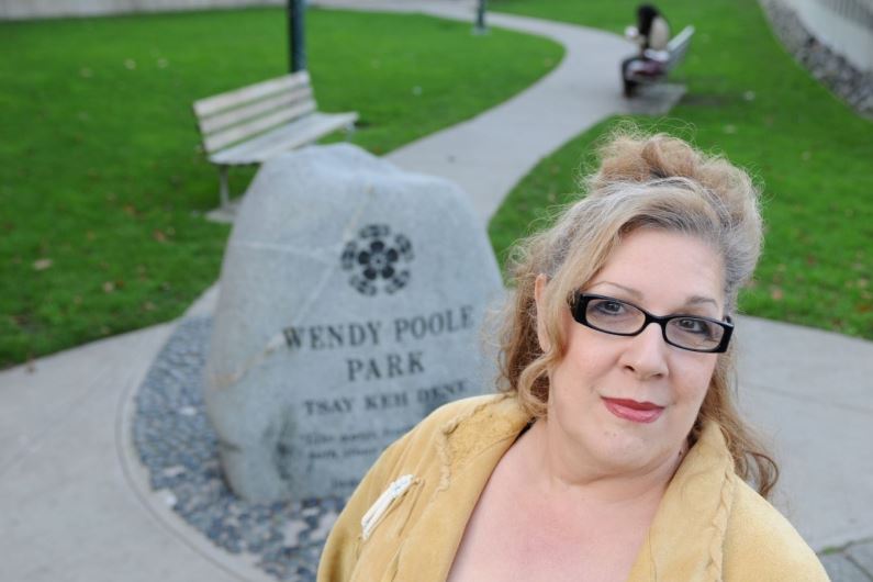 Jamie Lee Hamilton at Wendy Poole Park, Vancouver. PHOTO: Twitter
