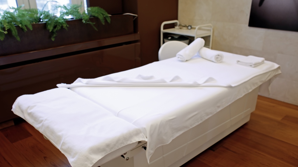 A massage table is seen in this undated photo. PHOTO: Shutterstock