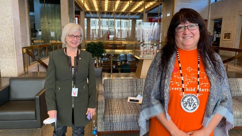Joy Smith, left, and Diane Redsky have worked to help victims of human trafficking...
