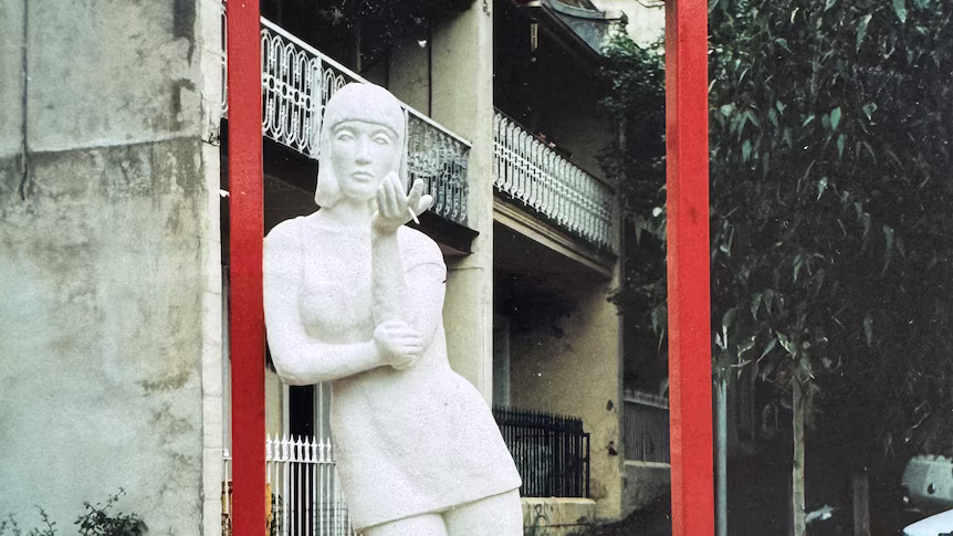Originally installed in 1995, the sculpture of mythical woman Joy is thought to be the world's first statue of a sex worker. Photo supplied: Loui May