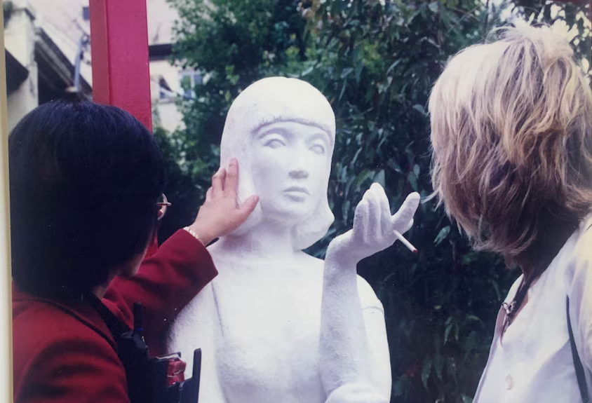 Artist Loui May drew inspiration for the sculpture from 