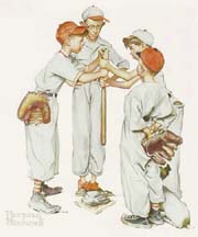 Sporting Boys: Choosin' Up, Norman Rockwell