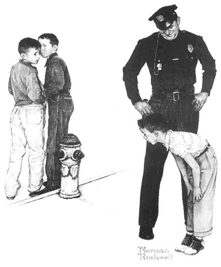 Illustration for Massachussetts Mutual Life Insurance Co. [date unknown], Norman Rockwell, Connecticut Valley Historical Museum