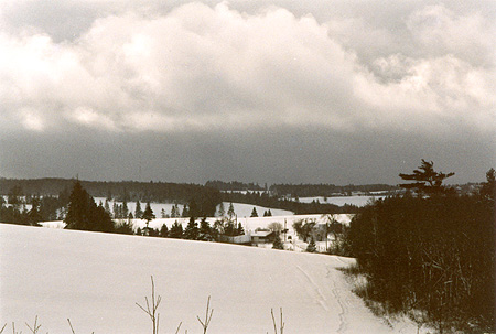 I climb up the Trail.