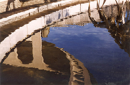 The YVR Collection: YVR-2000 No. 004. Reflecting at the Vancouver Museum.